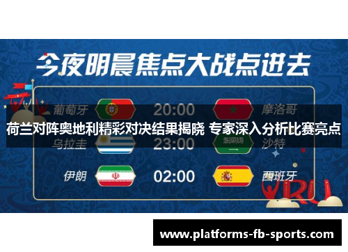 荷兰对阵奥地利精彩对决结果揭晓 专家深入分析比赛亮点